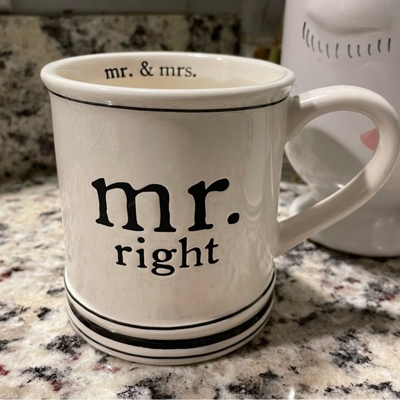 MUD PIE Mr. & Mrs. Coffee Mug Set - Picture 6 of 15